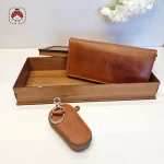 ست چرم جا کلیدی و کیف پول