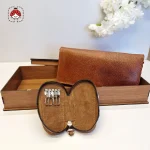 ست چرم جا کلیدی و کیف پول نمای جا کلیدی