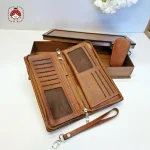 ست چرم جا کلیدی و کیف پول داخل کیف پول