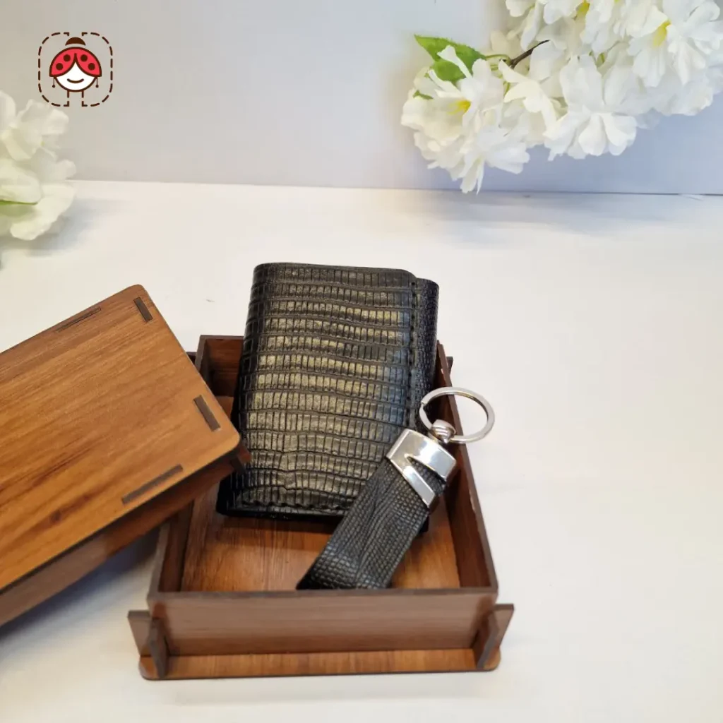 ست دو تکه کیانا طرح لیزارد مشکی